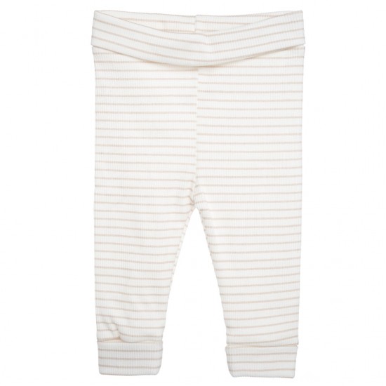Broekje - RIB STRIPES BEIGE