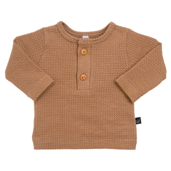 Button longsleeve cacao