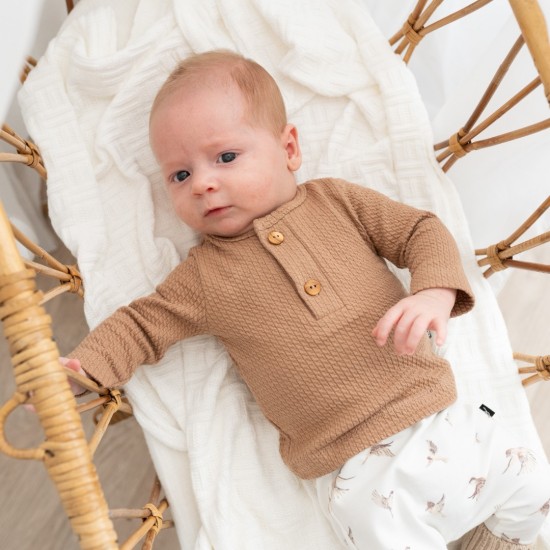 Button longsleeve cacao