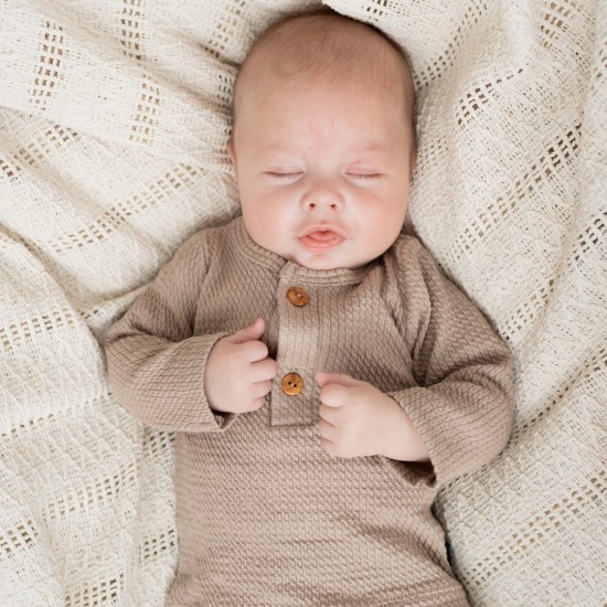 Button longsleeve taupe2