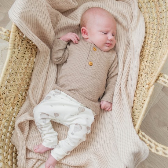 Button longsleeve taupe4