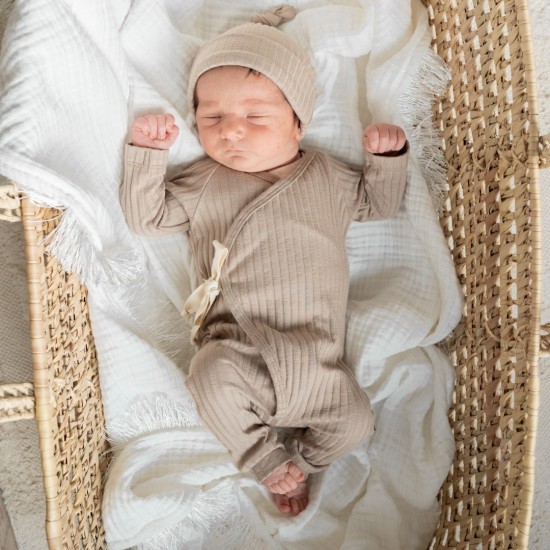 Boxpakje - BIG RIB TAUPE