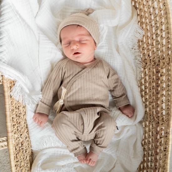 Boxpakje - BIG RIB TAUPE