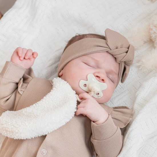 Haarbandje - RIB TAUPE