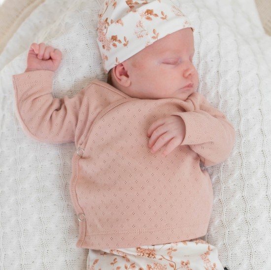 Overslagshirtje - AJOUR NUDE PINK