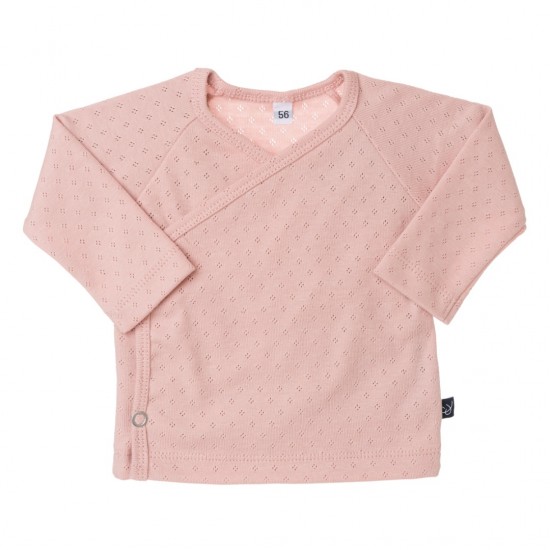 Overslagshirtje - AJOUR NUDE PINK