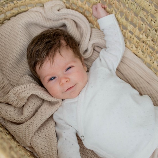 Overslagshirtje ajour off white