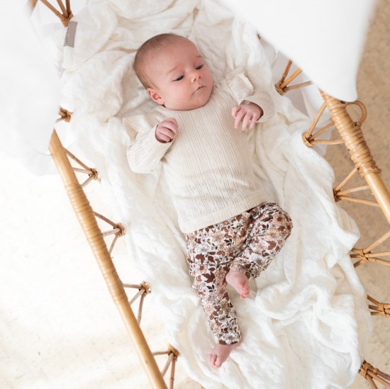 Ruffle Longsleeve - POINTELLE SAND