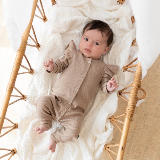 Ruffle Boxpakje - RIB TAUPE