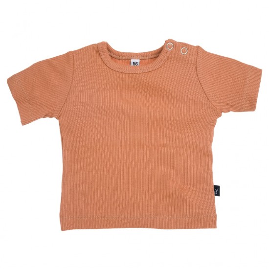 T-Shirt - RIB PEACH