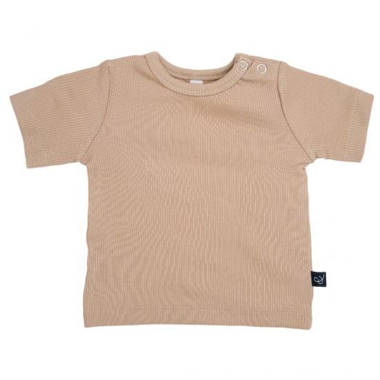 T-Shirt - RIB TAUPE
